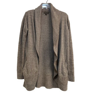 Barefoot Dreams CozyChic Lite Circle Pocket Cardigan Style452 Light Brown Size M